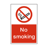 No Smoking Portrait Sign | Safety-Label.co.uk