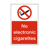 No Electronic Cigarettes Sticker | Safety-Label.co.uk