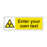Radioactive Material Custom Sticker | Safety-Label.co.uk