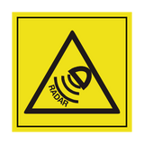 Radar Sensor ISO 11684 Label | Safety-Label.co.uk