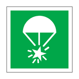 Rocket Parachute Flare Label | Safety-Label.co.uk