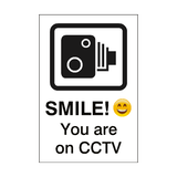 Smile You Are On CCTV Vehicle Sticker | Safety-Label.co.uk
