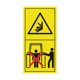 Stay Clear Of Draft Link Lifting Range While Operating Rockshaft Controls Sticker | Safety-Label.co.uk