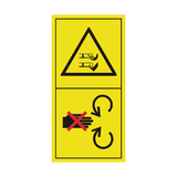 Stay Clear Of Mower Blade While Engine Running Sticker | Safety-Label.co.uk