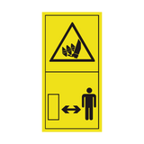Stay Clear Of Rotating Auger Sticker | Safety-Label.co.uk