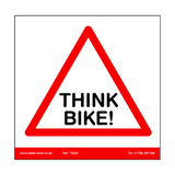 Think Bike Vehicle Sticker | Safety-Label.co.uk