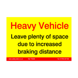 HGV Vehicle Braking Sticker | Safety-Label.co.uk