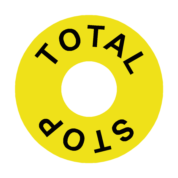 Total Stop Legend Label | Safety-Label.co.uk