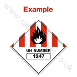 Custom UN Number Hazchem Sign | Safety-Label.co.uk