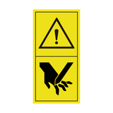 Warning Sharp Blade Sticker | Safety-Label.co.uk