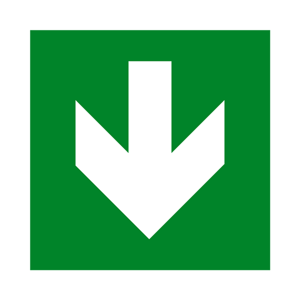 Arrow Down Sign | Safety-Label.co.uk