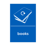 Books Waste Recycling Signs | Safety-Label.co.uk