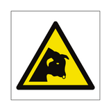 Bull Warning Symbol Label | Safety-Label.co.uk