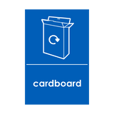 Cardboard Waste Recycling Sticker | Safety-Label.co.uk