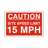15 Mph Site Speed Limit Sign | Safety-Label.co.uk