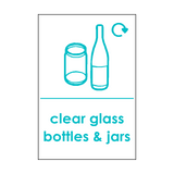 Clear Glass Waste Sign | Safety-Label.co.uk