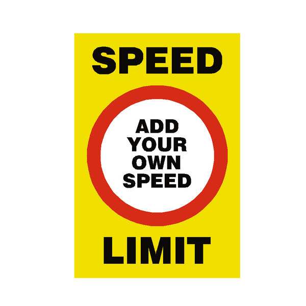 Custom Mph Speed Limit Sign | Safety-Label.co.uk