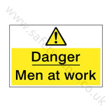 Men At Work Danger Sign | Safety-Label.co.uk
