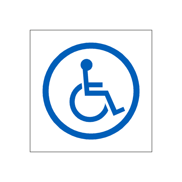 Disabled Sticker | Safety-Label.co.uk