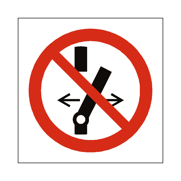 Do Not Alter Switch Symbol Label | Safety-Label.co.uk