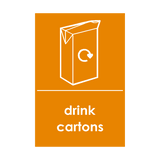 Beverage Cartons Waste Sticker | Safety-Label.co.uk