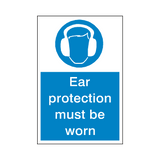 Ear Protection Sticker | Safety-Label.co.uk