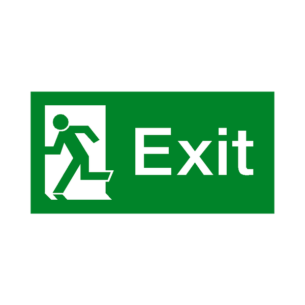 Exit Left Sticker | Safety-Label.co.uk