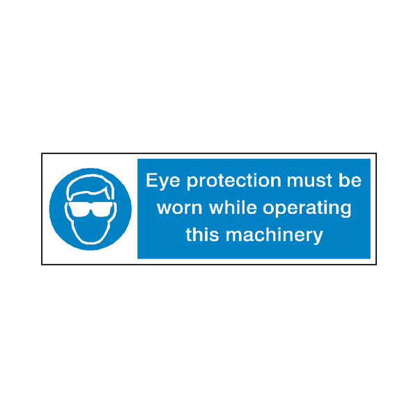 Eye Protection Machinery Label | Safety-Label.co.uk