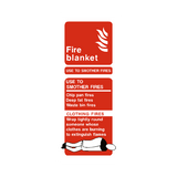 Fire Blanket Fire Extinguisher Sticker | Safety-Label.co.uk