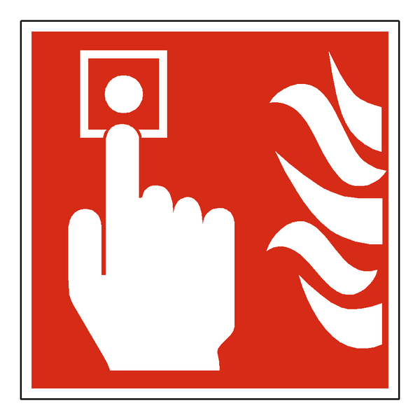 Fire Button Sign | Safety-Label.co.uk
