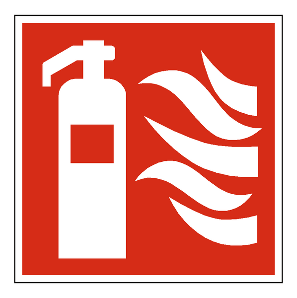Standard Fire Symbol Label | Safety-Label.co.uk