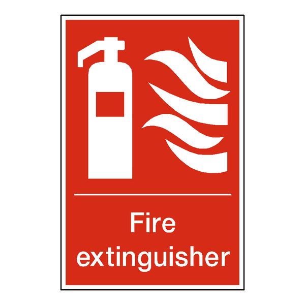 Fire Extinguisher Standard Label | Safety-Label.co.uk