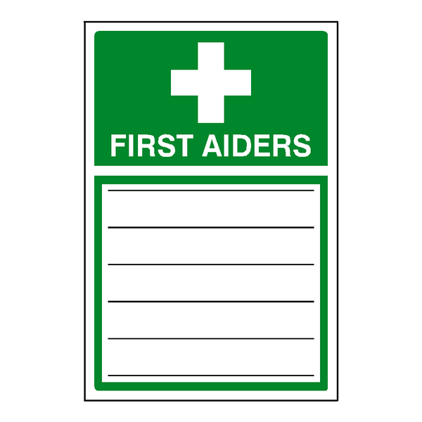 First Aiders Sticker | Safety-Label.co.uk