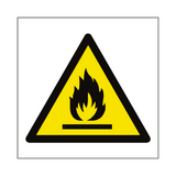Flammable Materials Symbol Label | Safety-Label.co.uk