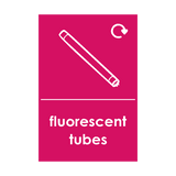 Flourescent Tubes Waste Sticker | Safety-Label.co.uk