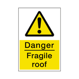 Fragile Roof Sticker | Safety-Label.co.uk