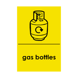 Gas Bottle Waste Recycling Sticker | Safety-Label.co.uk