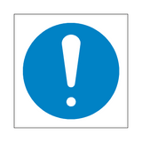 General Mandatory Symbol Sign | Safety-Label.co.uk