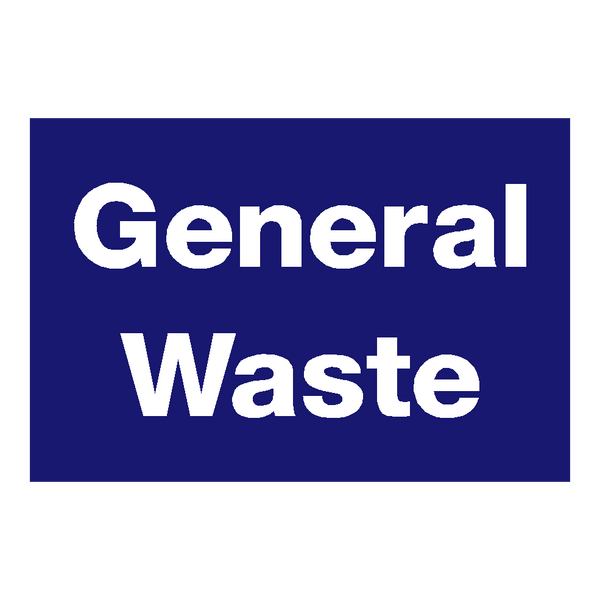 General Waste Sticker | Safety-Label.co.uk