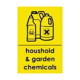 Household and Garden Chemicals Recycling Signs | Safety-Label.co.uk