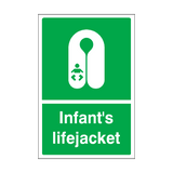 Infant's Lifejacket Sign | Safety-Label.co.uk