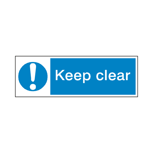 Keep Clear Label | Safety-Label.co.uk