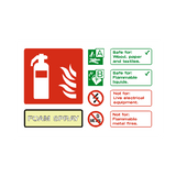 Foam Spray Extinguisher Sticker | Safety-Label.co.uk