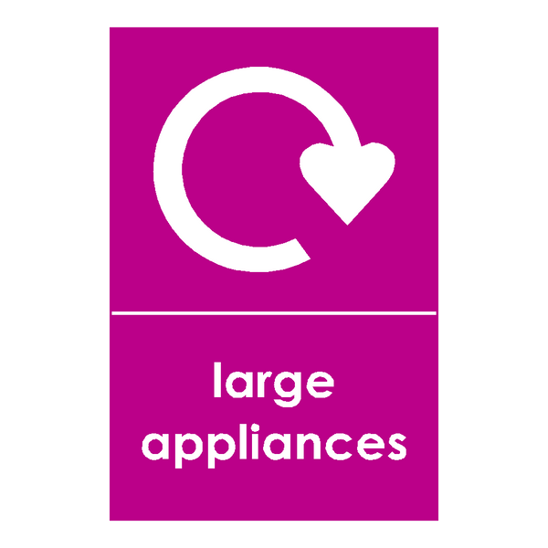Large Appliances Sticker | Safety-Label.co.uk