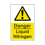 Liquid Nitrogen Safety Sticker | Safety-Label.co.uk