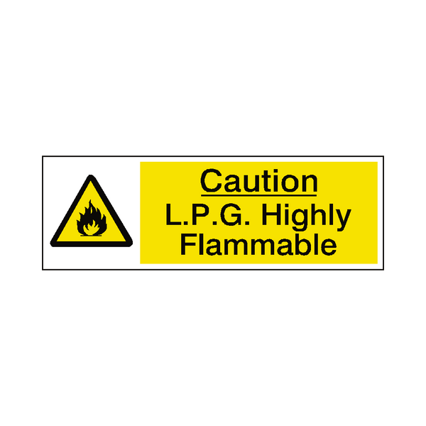 LPG Highly Flammable Warning Sign | Safety-Label.co.uk