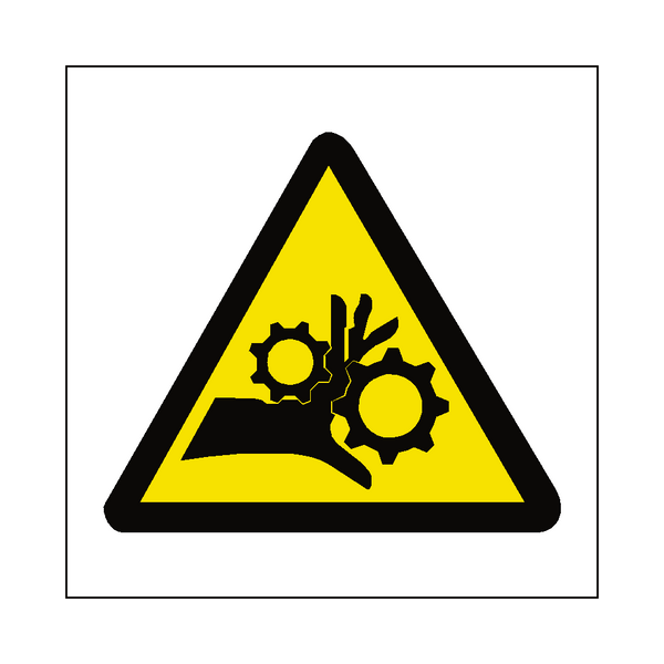 Machinery Crush Label | Safety-Label.co.uk
