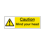 Mind Your Head Label | Safety-Label.co.uk