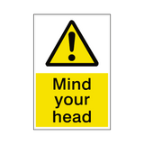 Mind Your Head Hazard Sign | Safety-Label.co.uk