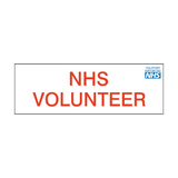 NHS Volunteer Sticker | Safety-Label.co.uk